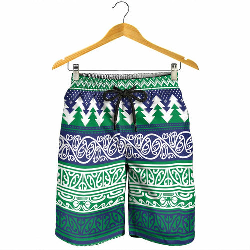 Merry Haka Warriors Shorts for Men Christmas Rugby League Spirit - Aussie Hoodie