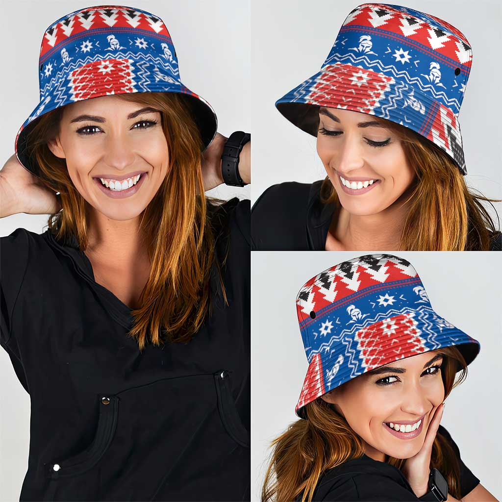 Merry Knights Newcastle Pride Bucket Hat Christmas Rugby League Spirit - Aussie Hoodie