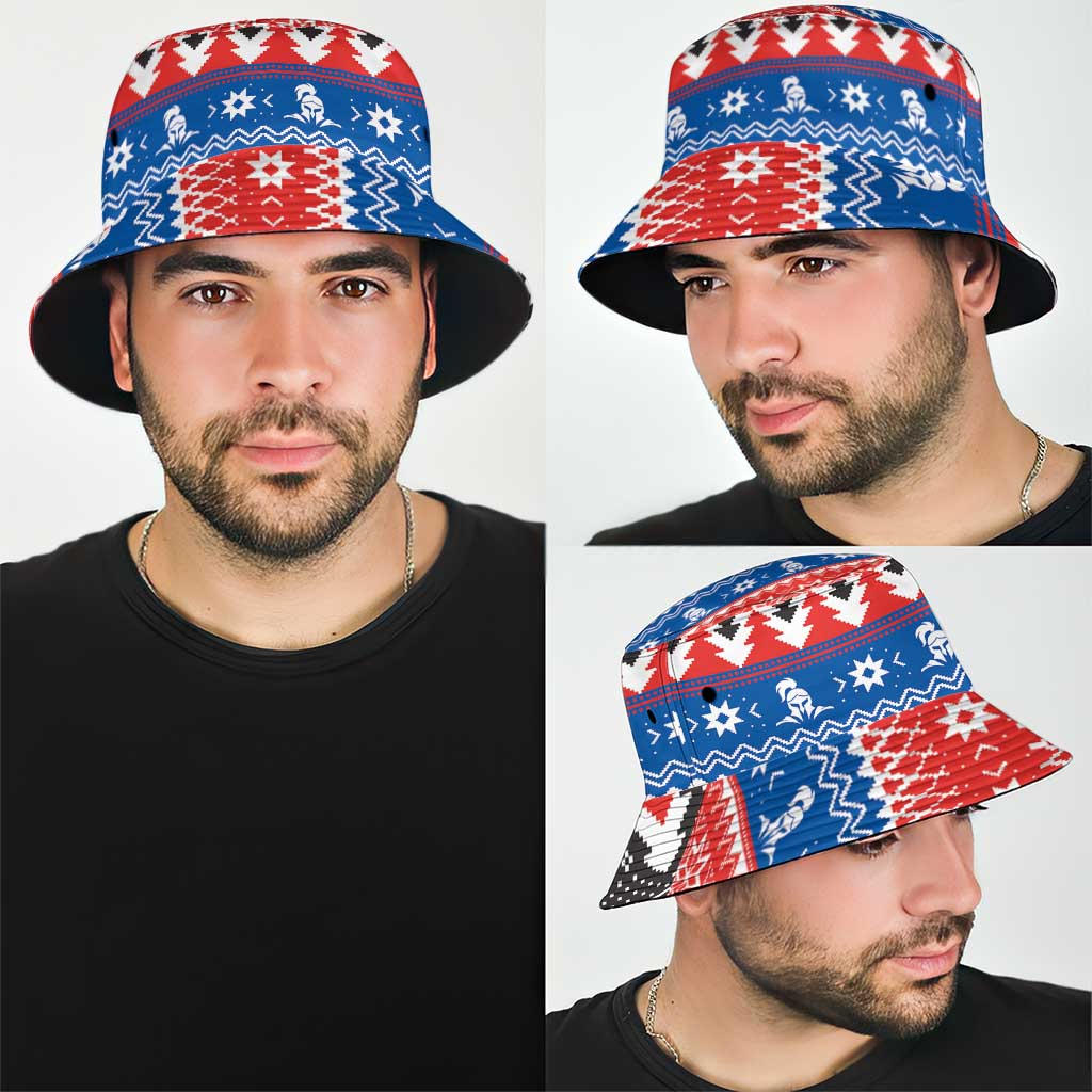 Merry Knights Newcastle Pride Bucket Hat Christmas Rugby League Spirit - Aussie Hoodie