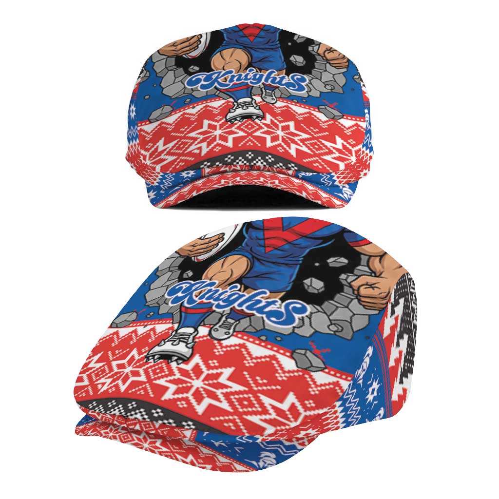 Merry Knights Newcastle Pride Jeff Hat Christmas Rugby League Spirit - Aussie Hoodie