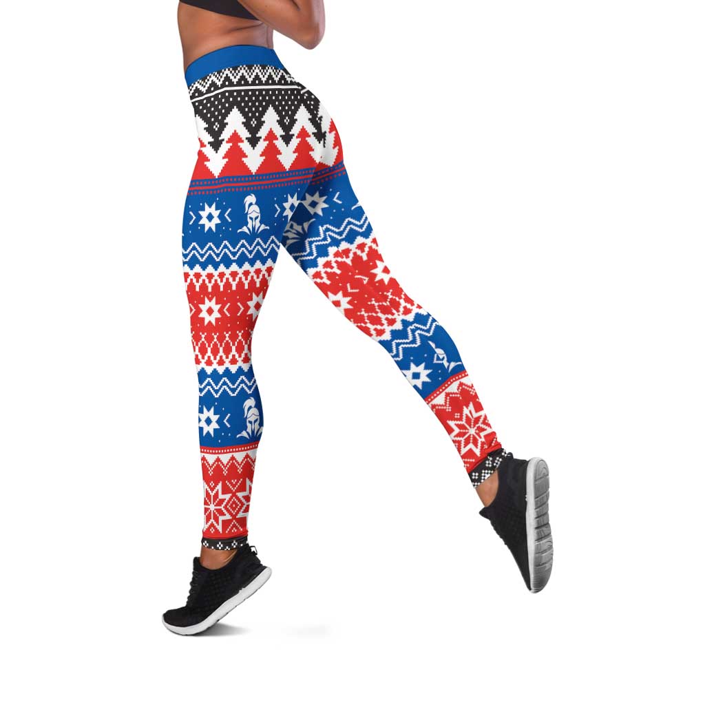 Merry Knights Newcastle Pride Leggings Christmas Rugby League Spirit - Aussie Hoodie