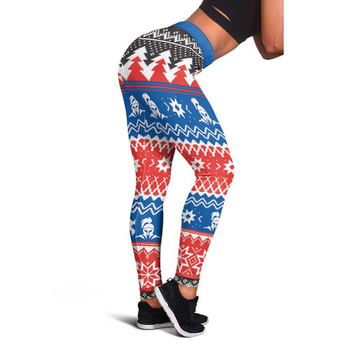 Merry Knights Newcastle Pride Leggings Christmas Rugby League Spirit - Aussie Hoodie