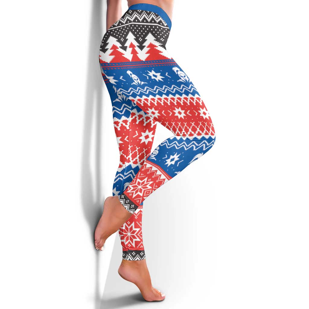 Merry Knights Newcastle Pride Leggings Christmas Rugby League Spirit - Aussie Hoodie