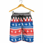 Merry Knights Newcastle Pride Shorts for Men Christmas Rugby League Spirit - Aussie Hoodie