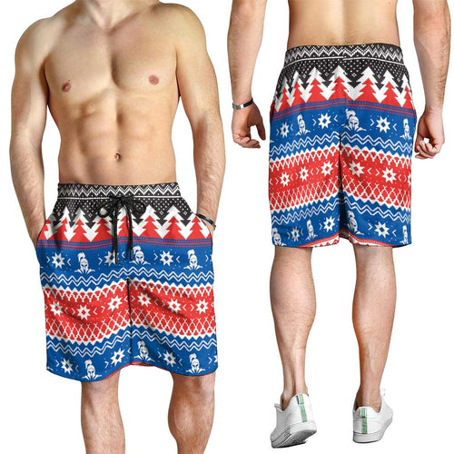 Merry Knights Newcastle Pride Shorts for Men Christmas Rugby League Spirit - Aussie Hoodie