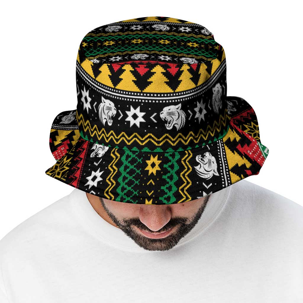 Merry Panther Roar Bucket Hat Christmas Rugby League Spirit - Aussie Hoodie