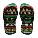 Merry Panther Roar Flip Flops Christmas Rugby League Spirit - Aussie Hoodie
