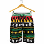 Merry Panther Roar Shorts for Men Christmas Rugby League Spirit - Aussie Hoodie