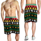 Merry Panther Roar Shorts for Men Christmas Rugby League Spirit - Aussie Hoodie