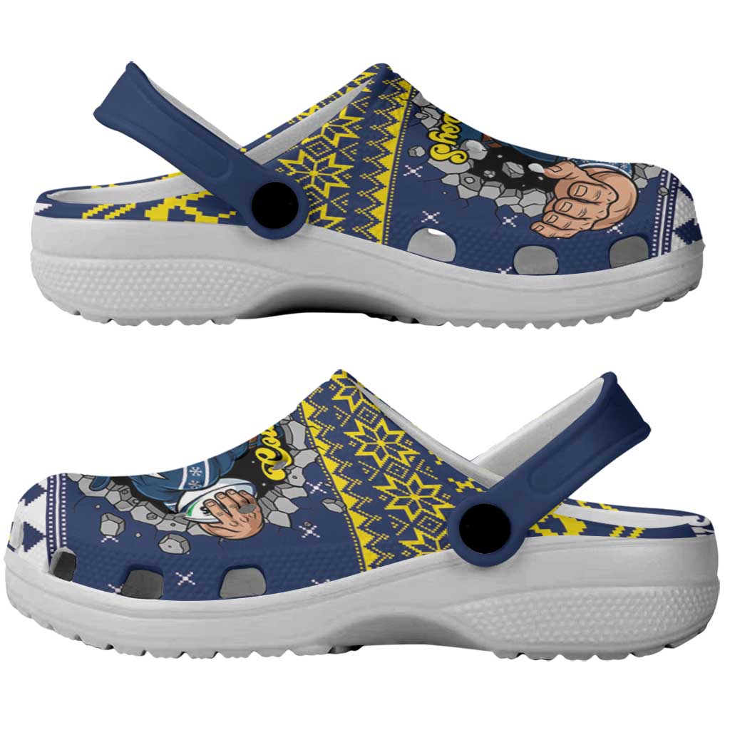 Merry Queensland Cowboys Clogs Shoes Christmas Rugby League Spirit - Aussie Hoodie