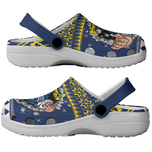 Merry Queensland Cowboys Clogs Shoes Christmas Rugby League Spirit - Aussie Hoodie