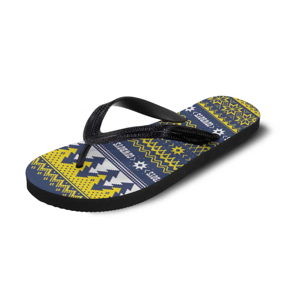 Merry Queensland Cowboys Flip Flops Christmas Rugby League Spirit - Aussie Hoodie