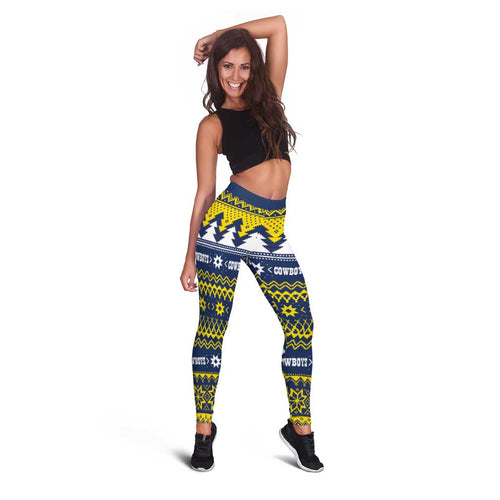 Merry Queensland Cowboys Leggings Christmas Rugby League Spirit - Aussie Hoodie