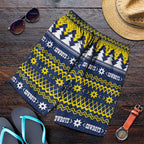 Merry Queensland Cowboys Shorts for Men Christmas Rugby League Spirit - Aussie Hoodie