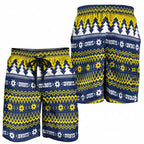 Merry Queensland Cowboys Shorts for Men Christmas Rugby League Spirit - Aussie Hoodie