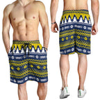Merry Queensland Cowboys Shorts for Men Christmas Rugby League Spirit - Aussie Hoodie