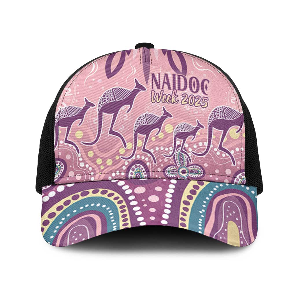 NAIDOC Week 2025 Indigenous Baseball Net Cap Pastel Dream - Aussie Hoodie