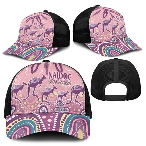NAIDOC Week 2025 Indigenous Baseball Net Cap Pastel Dream - Aussie Hoodie