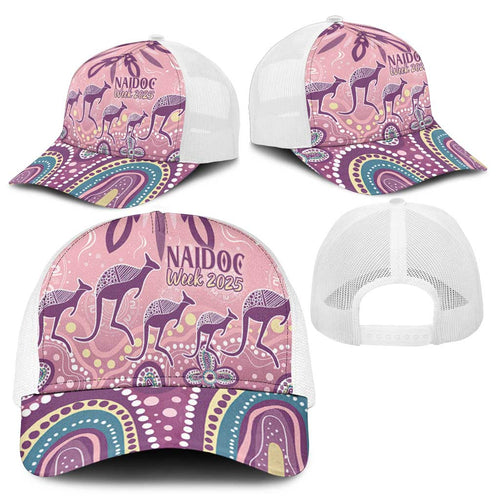 NAIDOC Week 2025 Indigenous Baseball Net Cap Pastel Dream - Aussie Hoodie