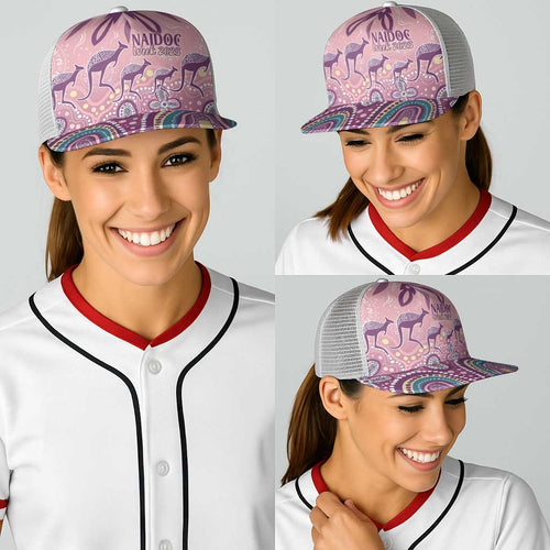 NAIDOC Week 2025 Indigenous Baseball Net Cap Pastel Dream - Aussie Hoodie