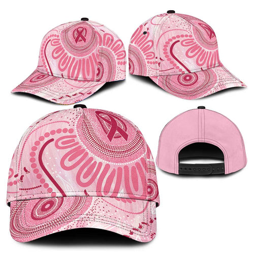 NAIDOC Week 2025 Indigenous Classic Cap Breast Cancer Pink Ribbon - Aussie Hoodie