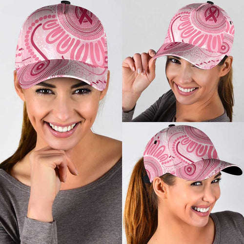 NAIDOC Week 2025 Indigenous Classic Cap Breast Cancer Pink Ribbon - Aussie Hoodie
