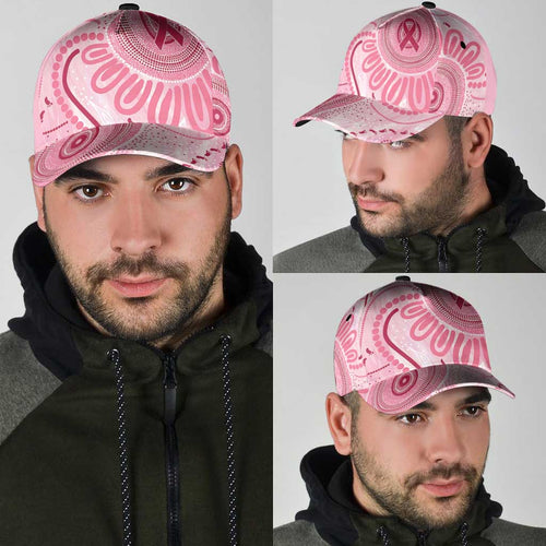 NAIDOC Week 2025 Indigenous Classic Cap Breast Cancer Pink Ribbon - Aussie Hoodie
