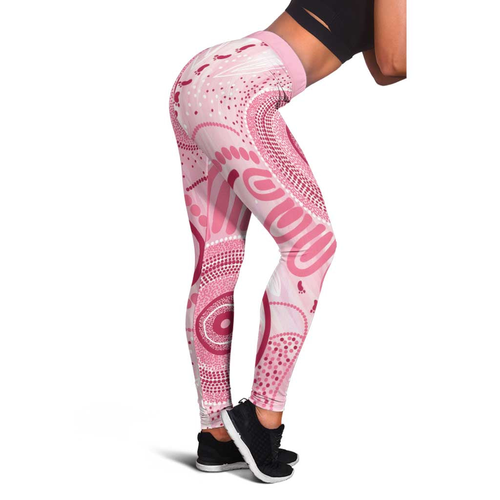 NAIDOC Week 2025 Indigenous Leggings Breast Cancer Pink Ribbon - Aussie Hoodie