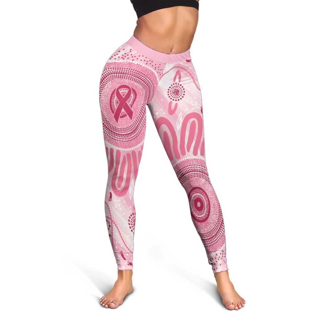 NAIDOC Week 2025 Indigenous Leggings Breast Cancer Pink Ribbon - Aussie Hoodie
