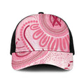 NAIDOC Week 2025 Indigenous Mesh Trucker Cap Breast Cancer Pink Ribbon - Aussie Hoodie