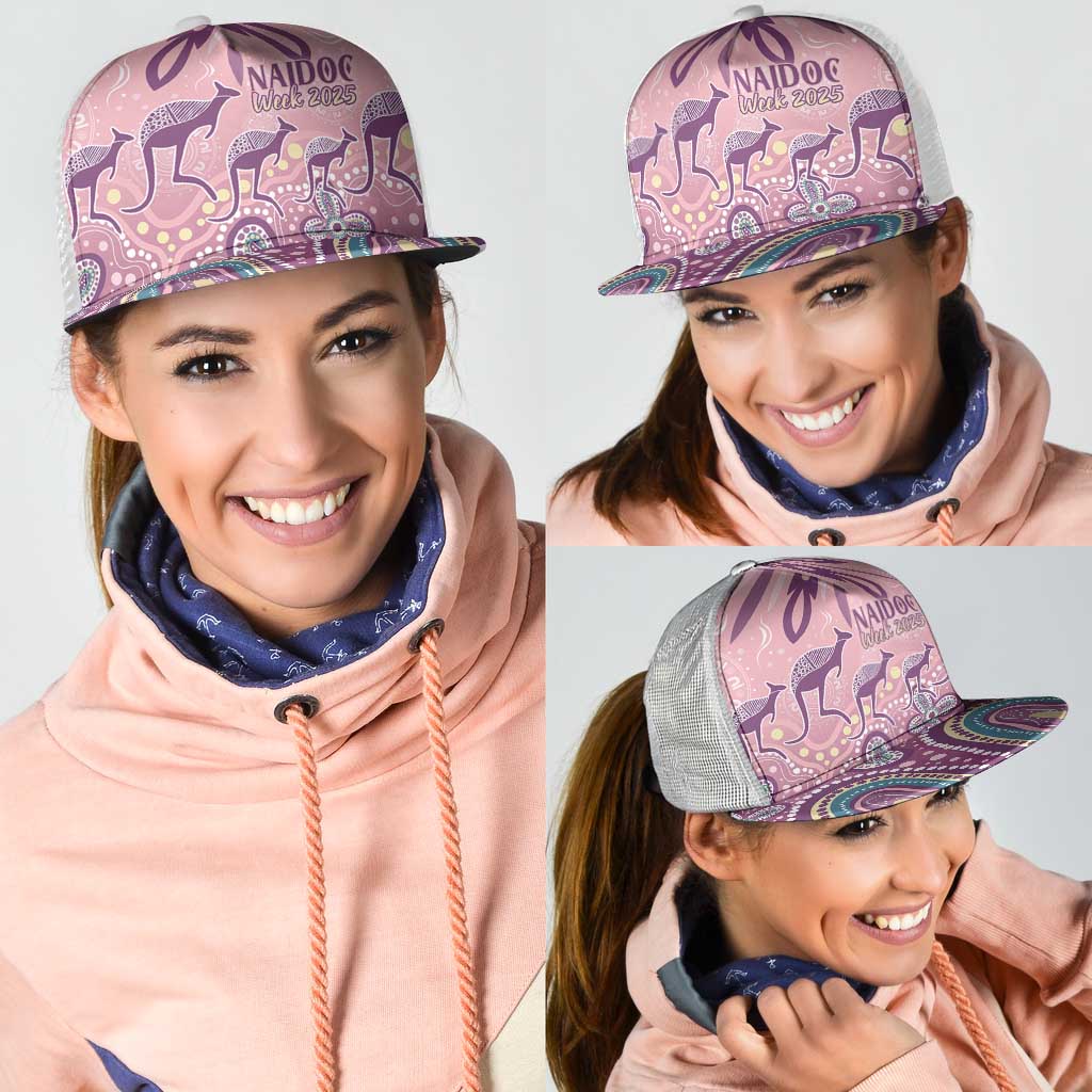 NAIDOC Week 2025 Indigenous Mesh Trucker Cap Pastel Dream - Aussie Hoodie