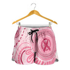 NAIDOC Week 2025 Indigenous Shorts for Women Breast Cancer Pink Ribbon - Aussie Hoodie