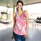 NAIDOC Week 2025 Indigenous Women Racerback Tank Breast Cancer Pink Ribbon - Aussie Hoodie