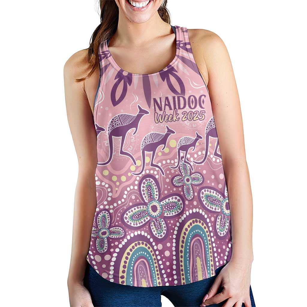 NAIDOC Week 2025 Indigenous Women Racerback Tank Pastel Dream - Aussie Hoodie