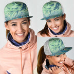 NAIDOC Week 2025 Mesh Trucker Cap Pastel Ocean Aboriginal Art - Aussie Hoodie