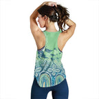 NAIDOC Week 2025 Women Racerback Tank Pastel Ocean Aboriginal Art - Aussie Hoodie