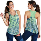NAIDOC Week 2025 Women Racerback Tank Pastel Ocean Aboriginal Art - Aussie Hoodie