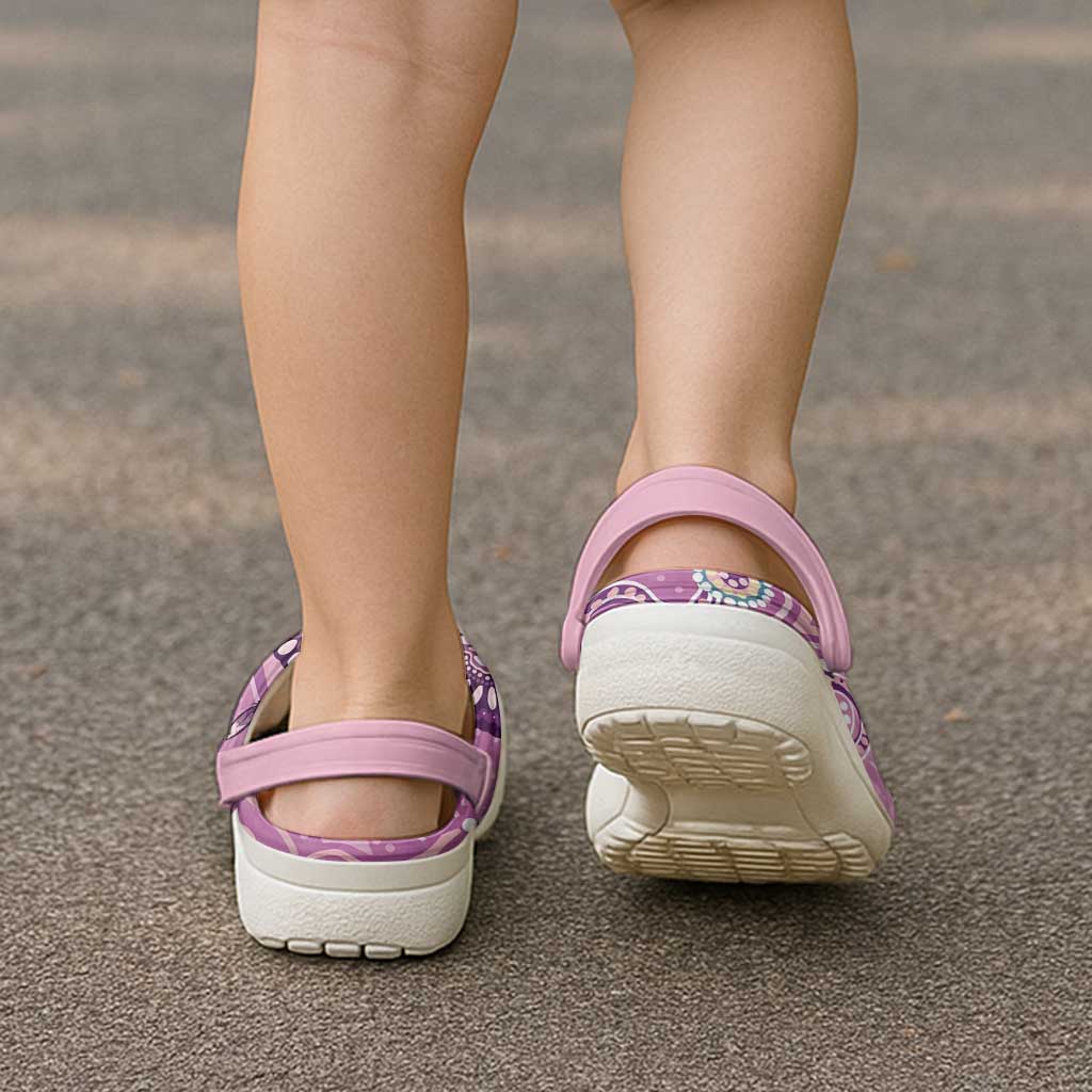 NAIDOC Week - 50 Years Deadly Clogs Shoes Pastel Wings