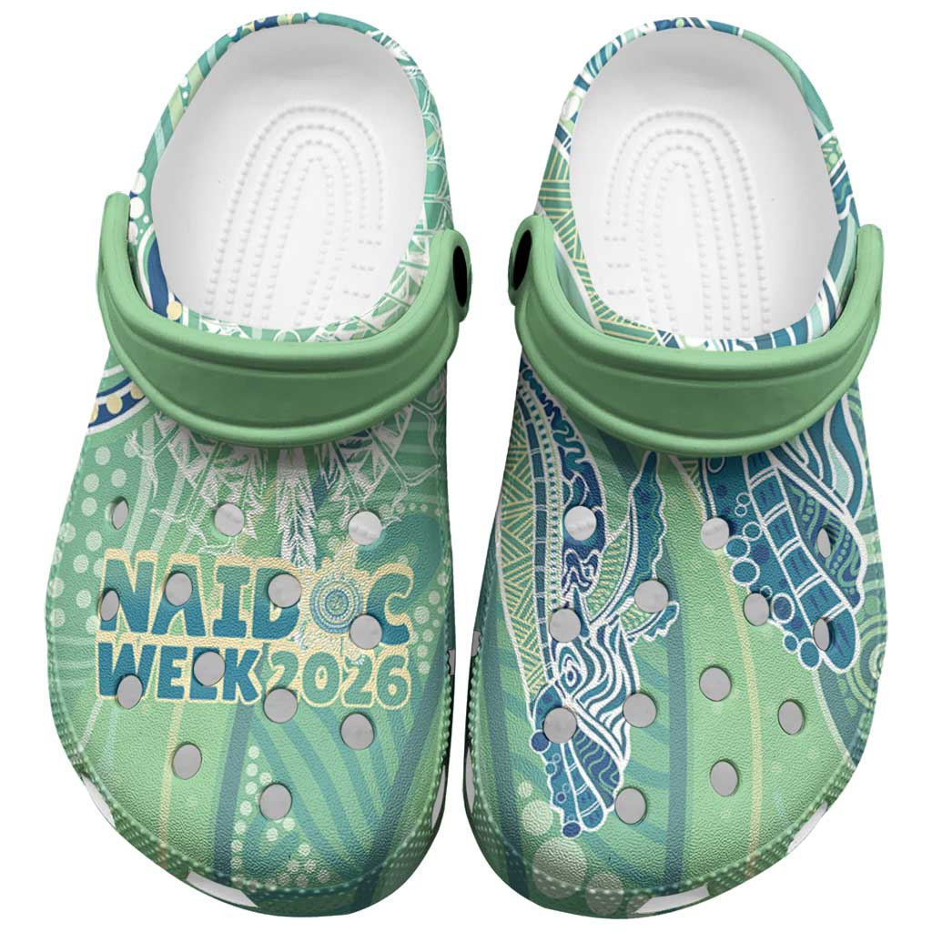 NAIDOC Week - 50 Years Deadly Torres Strait Clogs Shoes Pastel Waves