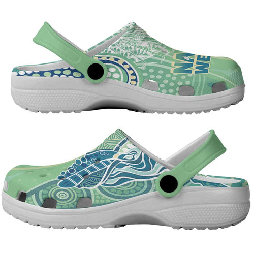 NAIDOC Week - 50 Years Deadly Torres Strait Clogs Shoes Pastel Waves