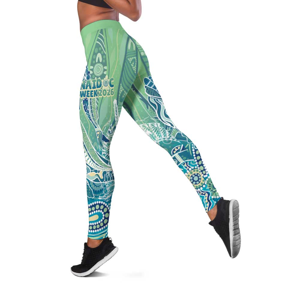NAIDOC Week - 50 Years Deadly Torres Strait Leggings Pastel Waves