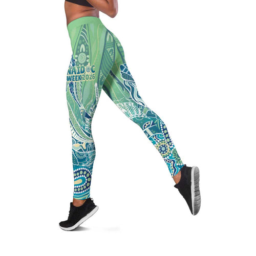 NAIDOC Week - 50 Years Deadly Torres Strait Leggings Pastel Waves