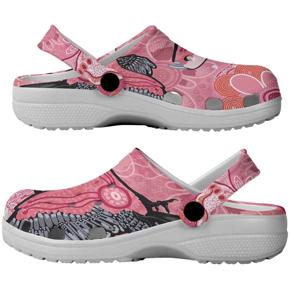 NAIDOC Week Aussie Indigenous Clogs Shoes Aboriginal Galah Bird Contemporary Art