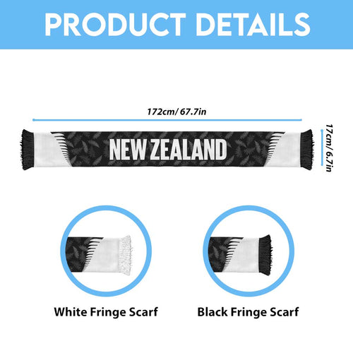 New Zealand 2026 Football Soccer Scarf Come On Aotearoa LT14