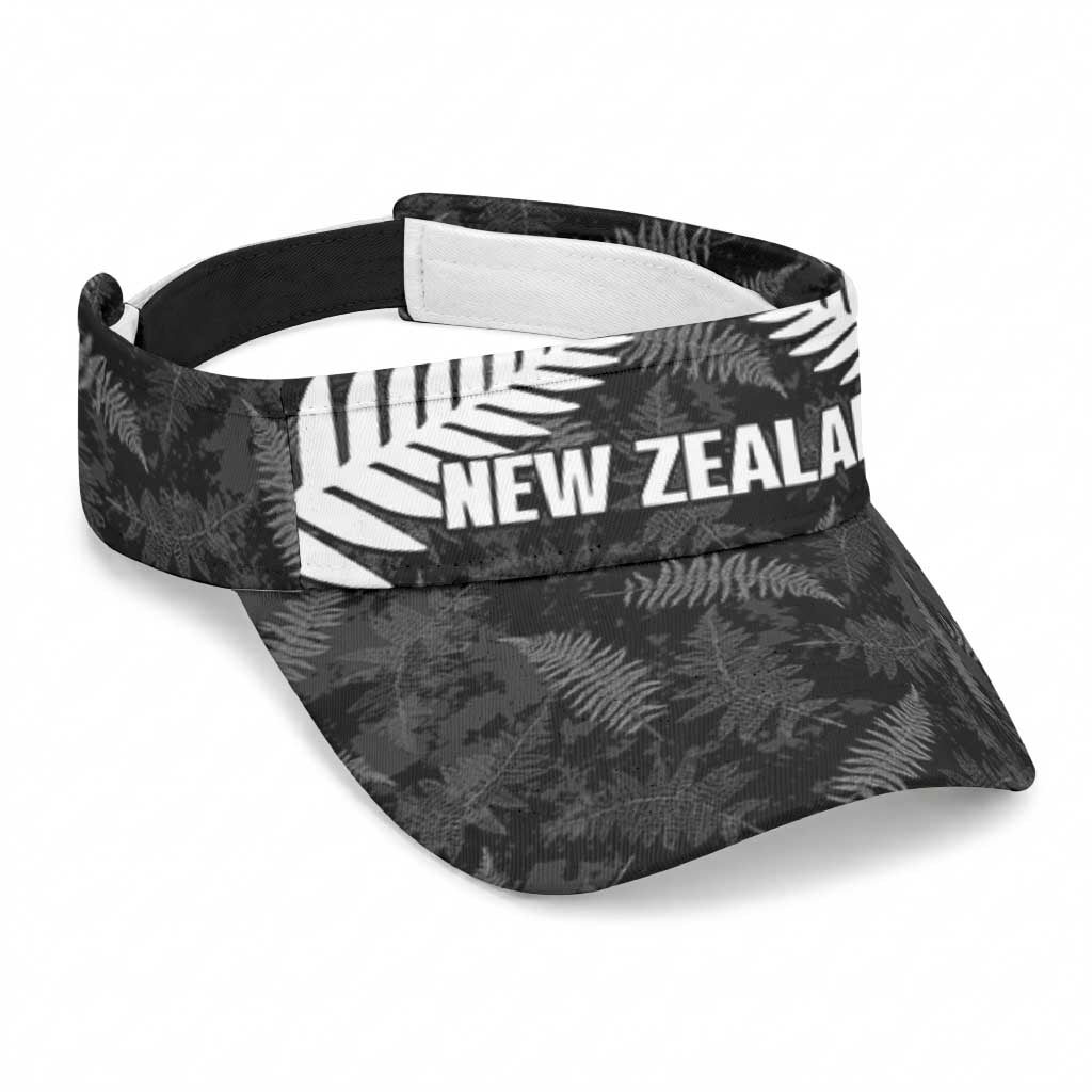 New Zealand 2026 Football Sun Visor Cap Aotearoa Fern Maori Pattern