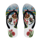 New Zealand and Australia Merry Christmas Flip Flops Kiwi Birds Skiing and Koala Santa Riding Kangaroo