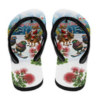 New Zealand and Australia Merry Christmas Flip Flops Kiwi Birds Skiing and Koala Santa Riding Kangaroo