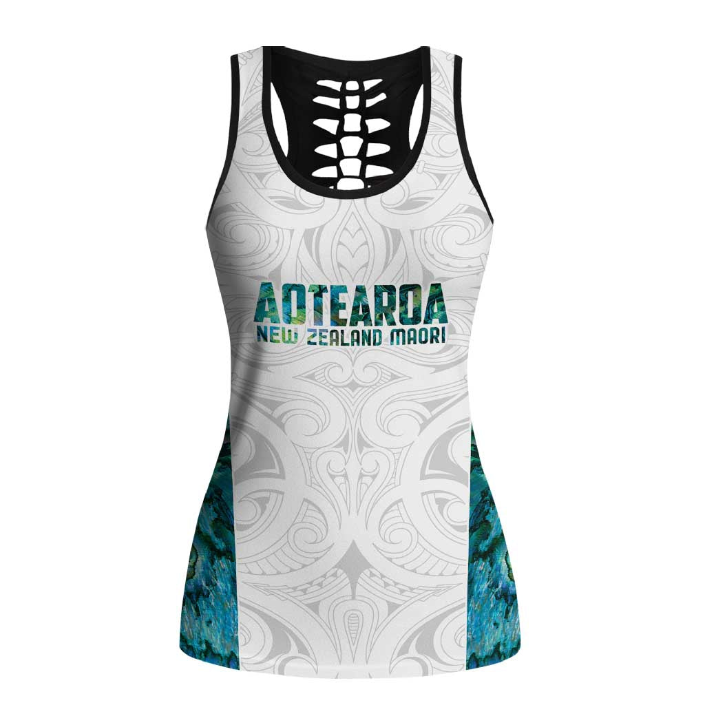 New Zealand Aotearoa Hollow Tank Top Green Maori Papua Shell Indigenous - Aussie Hoodie