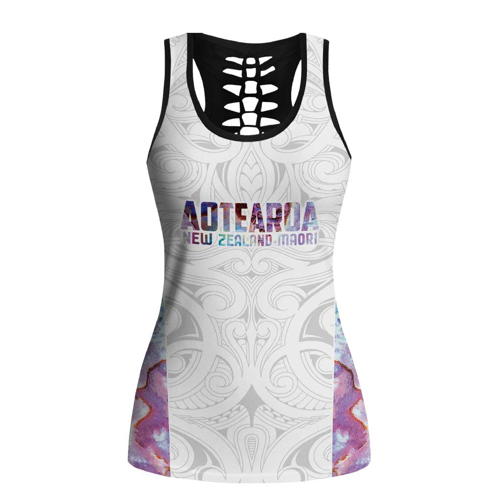 New Zealand Aotearoa Hollow Tank Top Pink Maori Papua Shell Indigenous - Aussie Hoodie