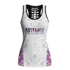 New Zealand Aotearoa Hollow Tank Top Pink Maori Papua Shell Indigenous - Aussie Hoodie